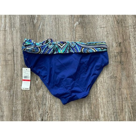 Tommy Bahama Womens Hi Waist Sash Bikini Swimsuit Bottom Blue Sz XS - Picture 3 of 3